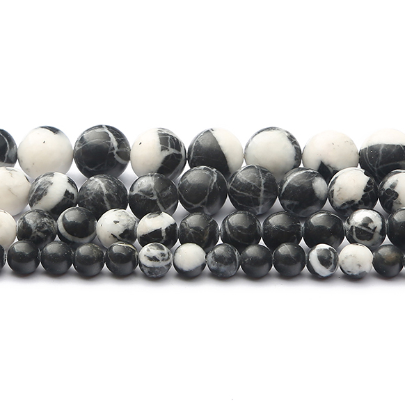 Vintage Collectible Marbles - Natural Stone Black And White Marble
