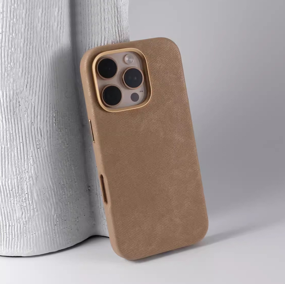 Camera Leather Case - Flannel Fiber Leather Metal Lens Camera