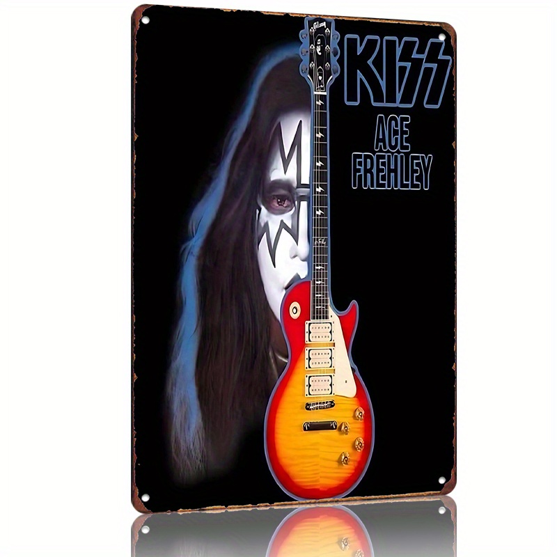 Vintage Collectible Tins - KISS Ace Frehley Tribute Guitar Metal