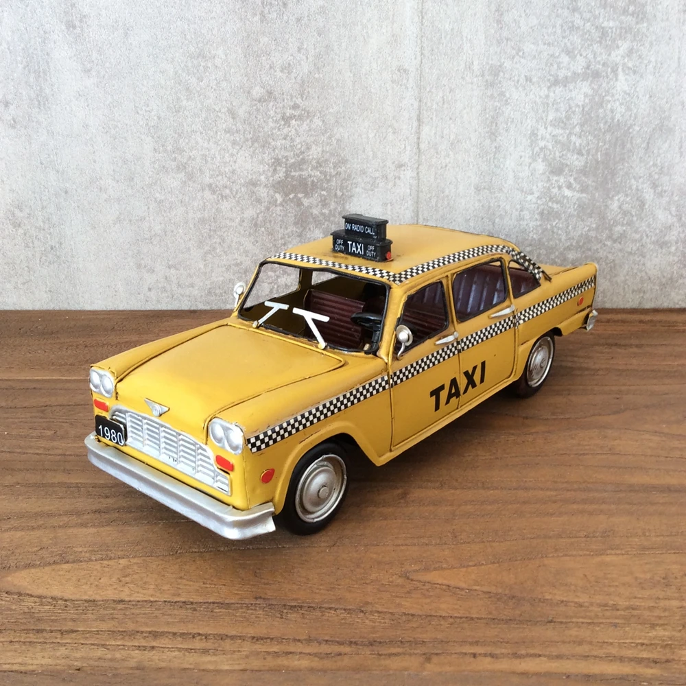 Vintage Collectible Tins - Classic American Taxi Model Oldcar Vintage