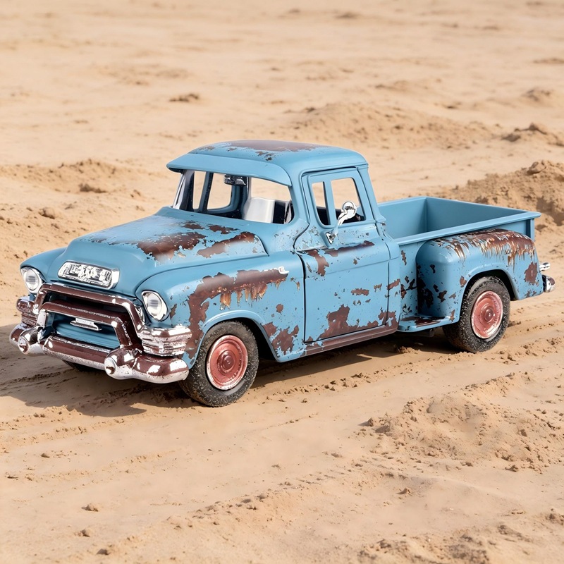 Vintage Collectible Trucks - 1:24 Weathered Rust Effect Classic Vintage