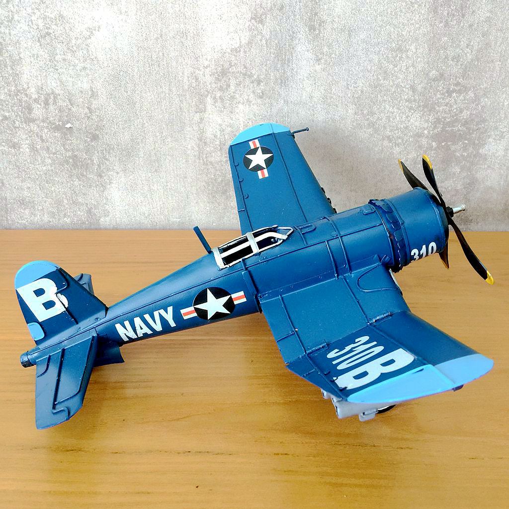 Vintage Collectible Tins - Vintage Ironwork Tin Airplane Model Crafts