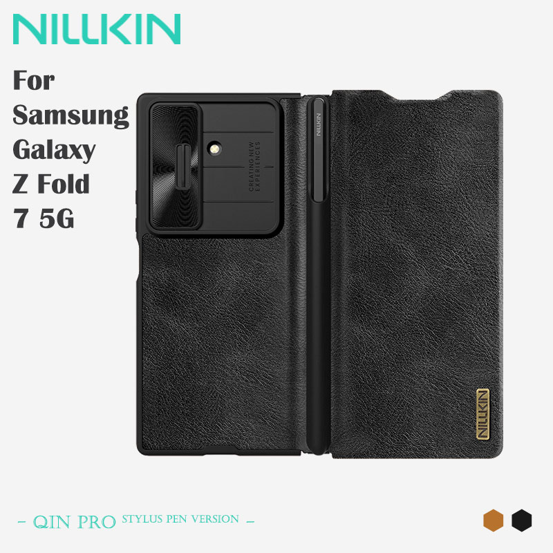 Camera Leather Case - For Samsung Z Fold 7 5G