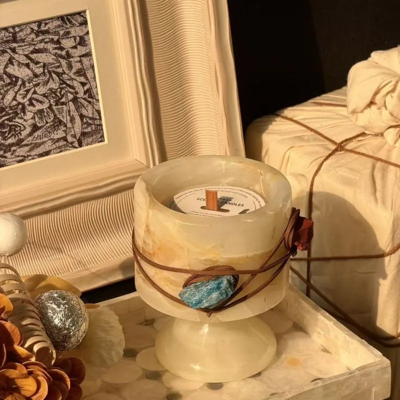 Nordic Amber Jade Candle Holde - огляд і ціна Vintage Collectible Marbles