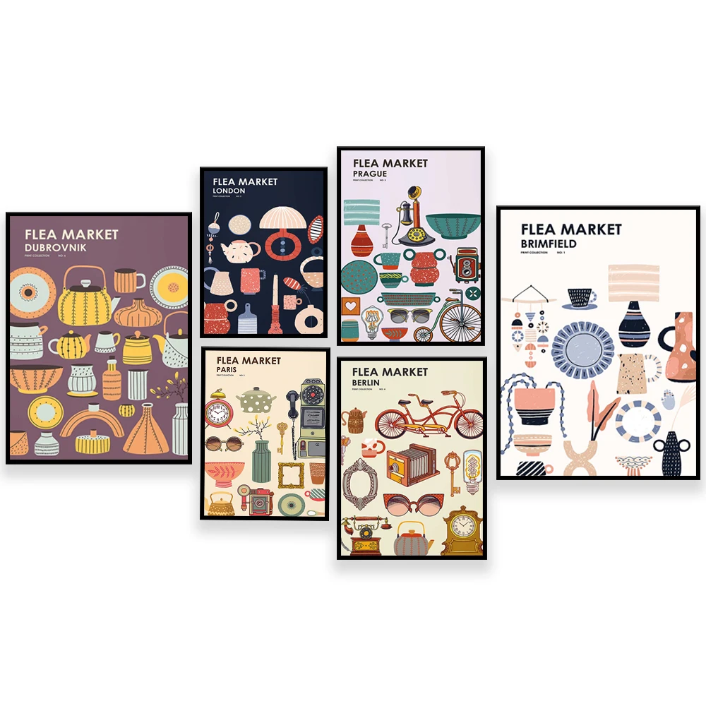 Flea Market Print Collection - - огляд і ціна Vintage Collectible Market