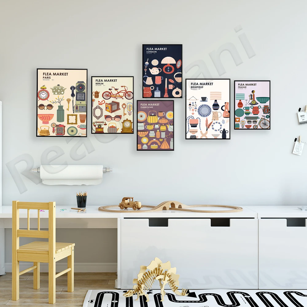 Flea Market Print Collection - - огляд і ціна Vintage Collectible Market