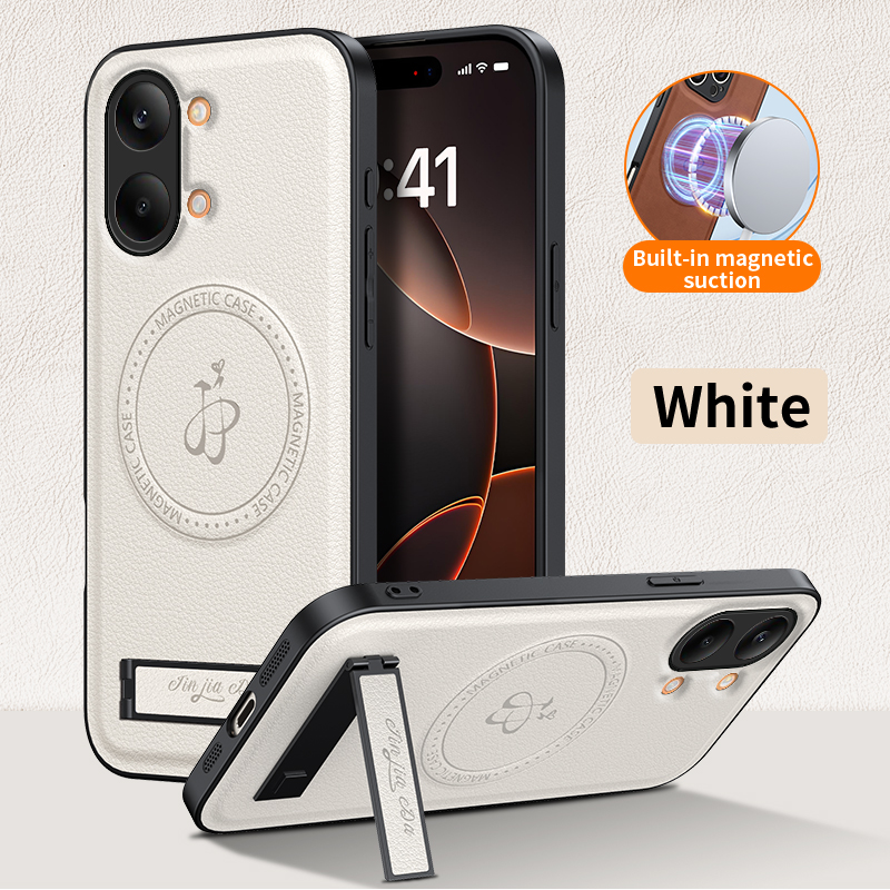 Luxury Leather Stand Phone Cas - огляд і ціна Camera Leather Case