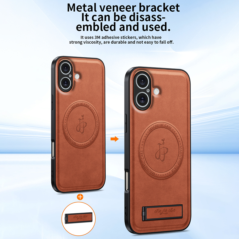 Luxury Leather Stand Phone Cas - огляд і ціна Camera Leather Case