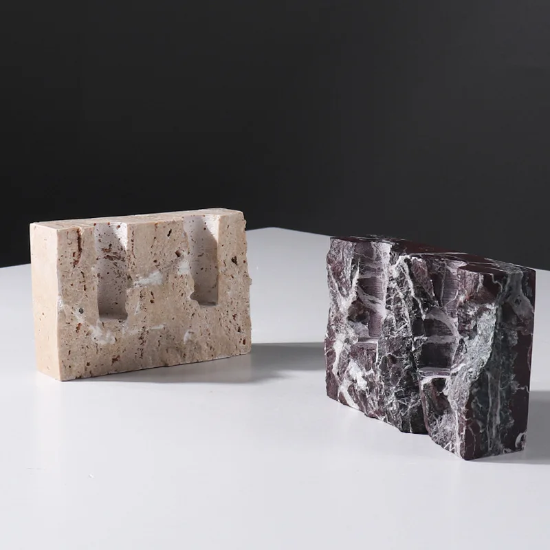 Natural Marble Stone Candle Ho - огляд і ціна Vintage Collectible Marbles