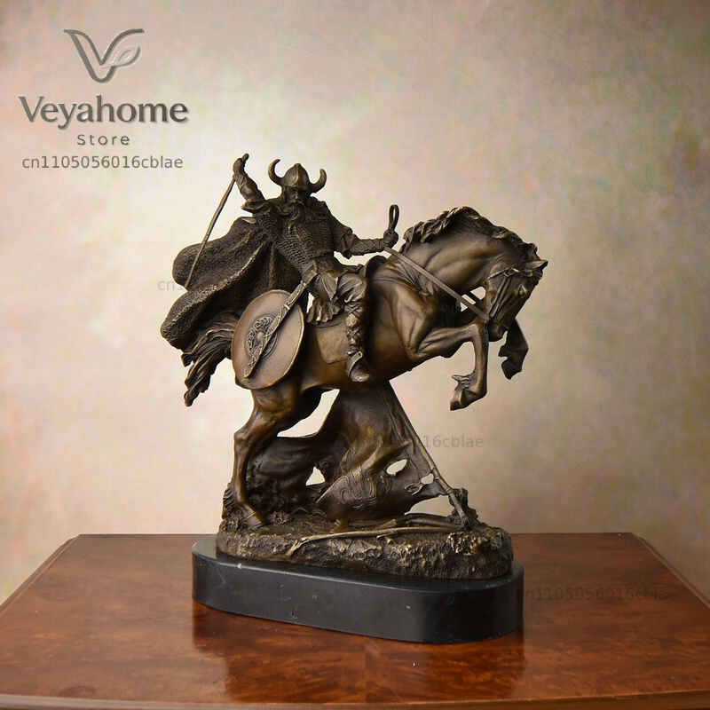 Bronze Medieval Warrior Riding - огляд і ціна Vintage Collectible Marbles