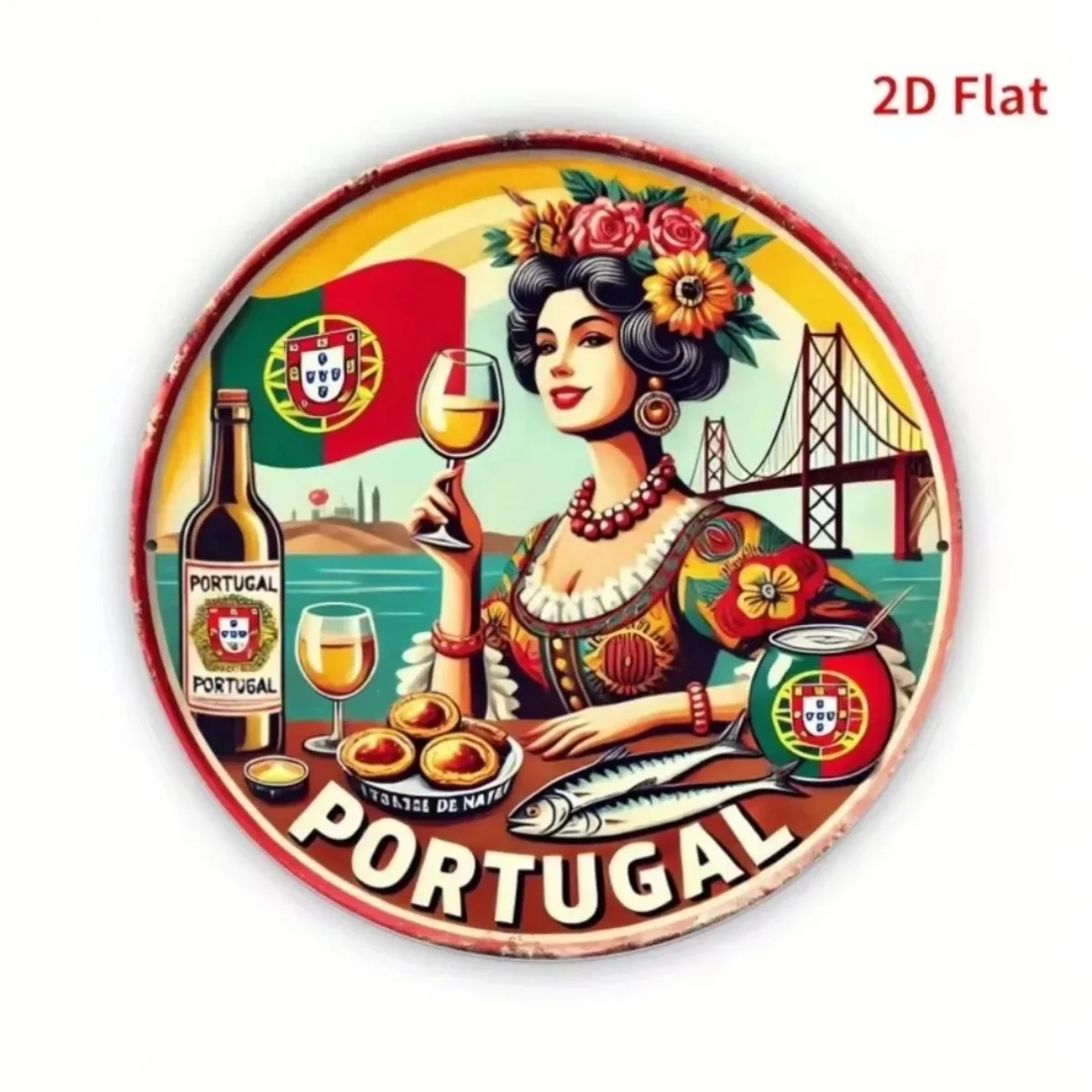 Vintage Retro Round Metal Tin  - огляд і ціна Vintage Collectible Tins