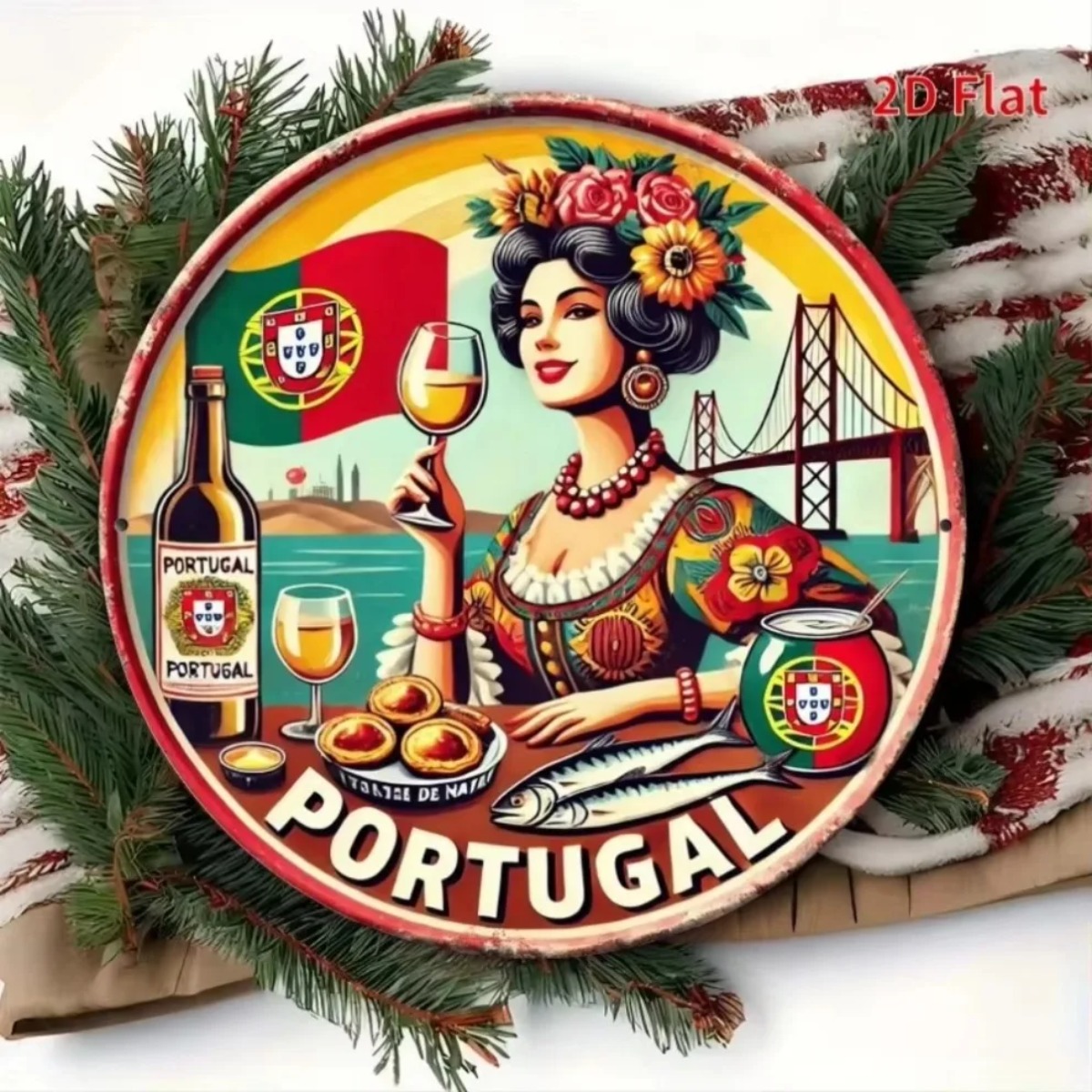 Vintage Retro Round Metal Tin  - огляд і ціна Vintage Collectible Tins
