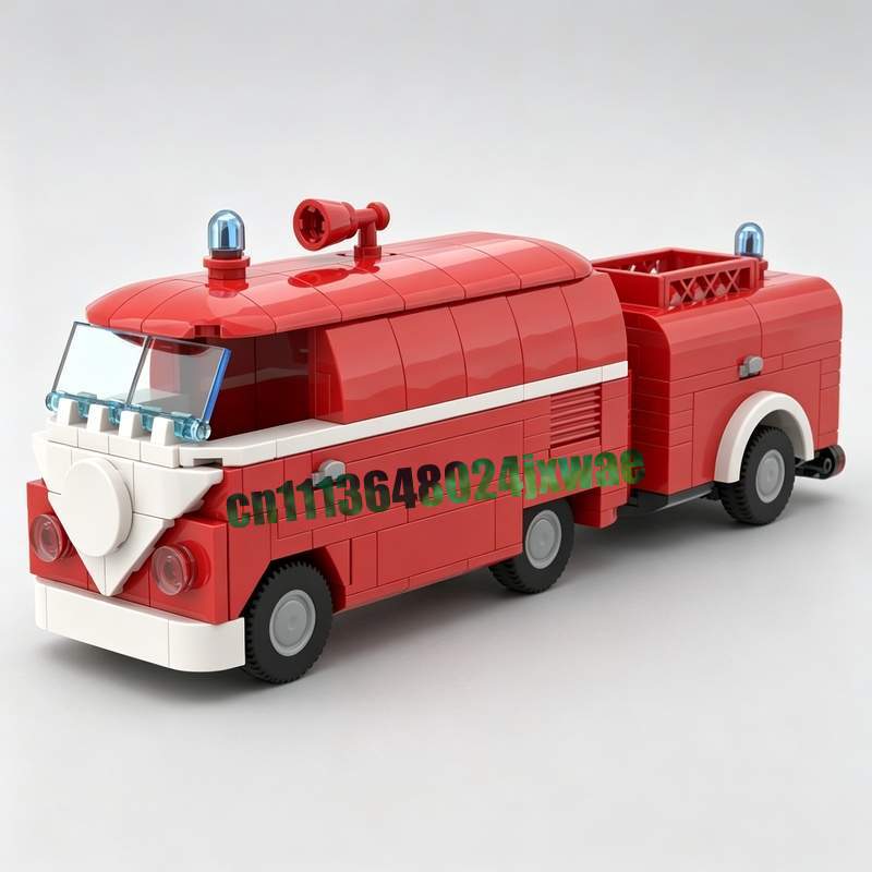 369PCS MOC Vintage Fire Truck  - огляд і ціна Vintage Collectible Trucks