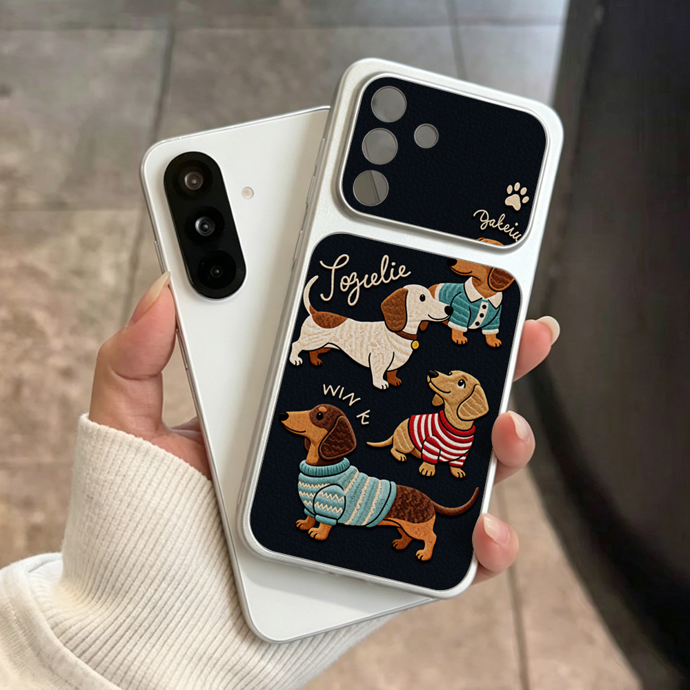 Cartoon Puppy Leather Phone Ca - огляд і ціна Camera Leather Case