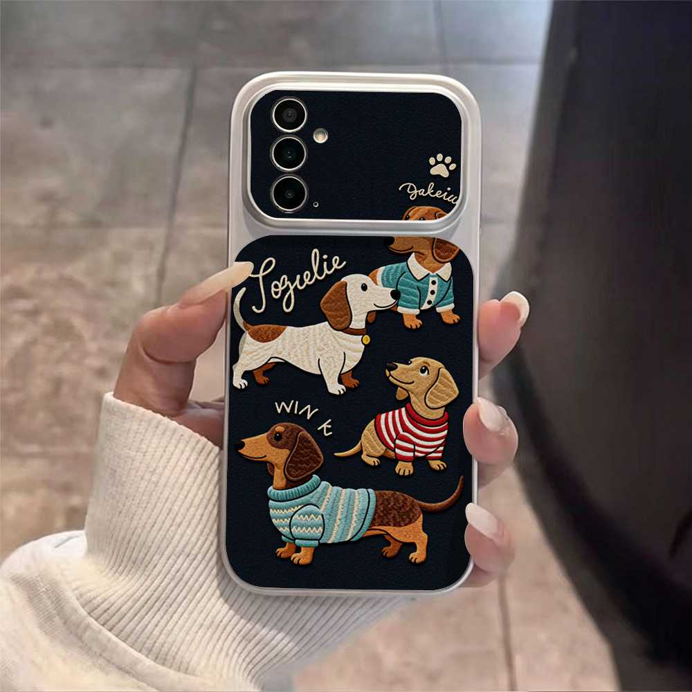 Cartoon Puppy Leather Phone Ca - огляд і ціна Camera Leather Case