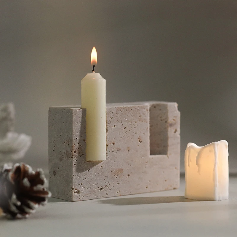 2 Holes Marble Taper Candle Ho - огляд і ціна Vintage Collectible Marbles