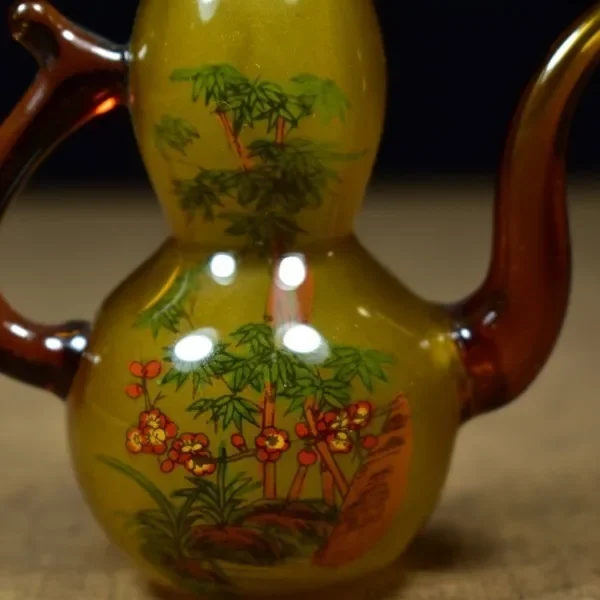 Vintage Glaze Glass Gourd Bott - огляд і ціна Vintage Collectible Glassware
