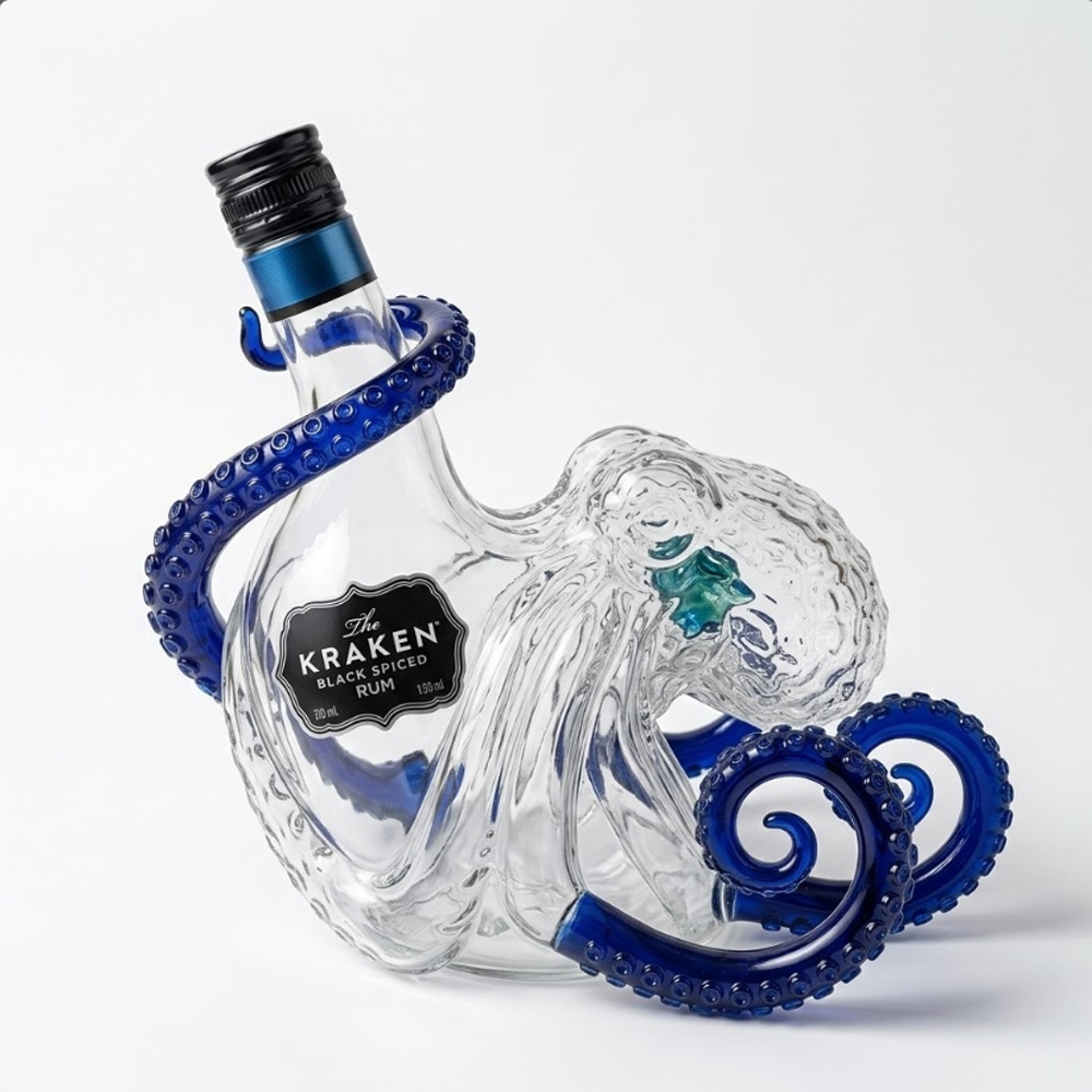 Vintage Kraken Octopus Whiskey - огляд і ціна Vintage Collectible Glassware