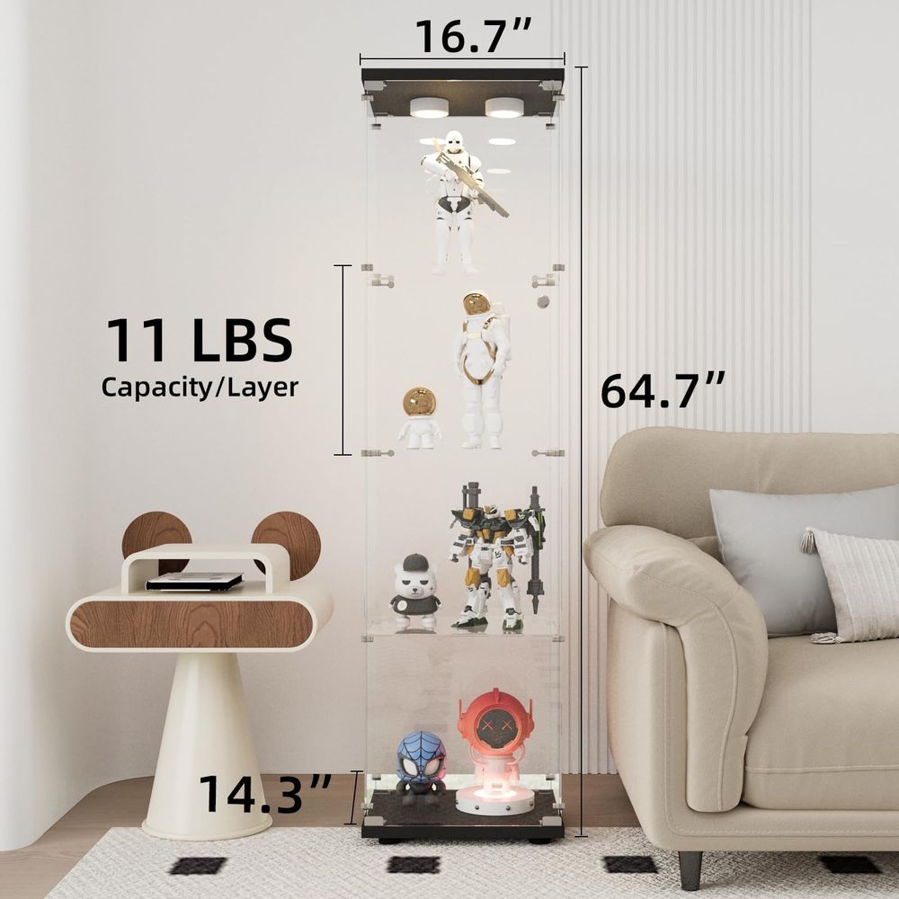 LED-Illuminated Glass Cabinet  - огляд і ціна Collectible & Vintage Dolls For Wedding