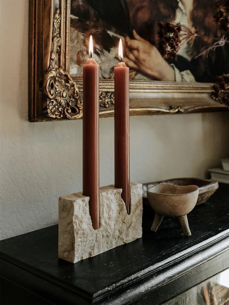 2 Holes Marble Candlestick Hol - огляд і ціна Vintage Collectible Marbles