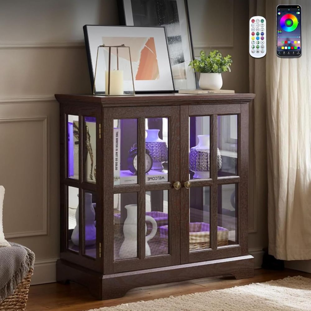 32 High LED-Lit Curio Cabinet  - огляд і ціна Collectible & Vintage Dolls For Wedding