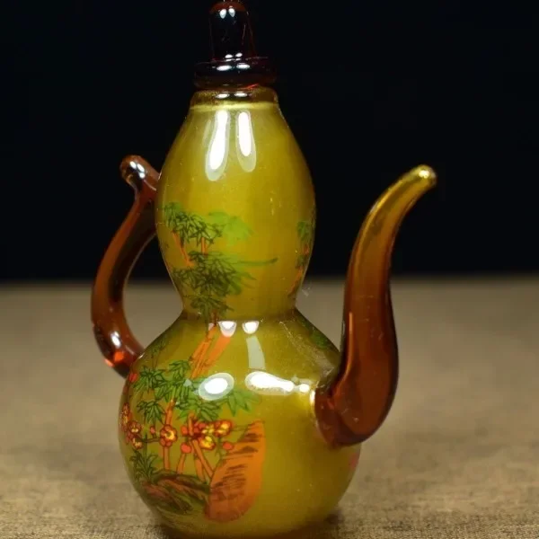 Vintage Glaze Glass Gourd Bott - огляд і ціна Vintage Collectible Glassware