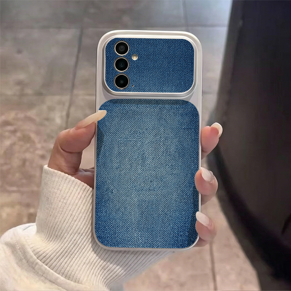 Retro Blue Denim PU Leather Ph - огляд і ціна Camera Leather Case
